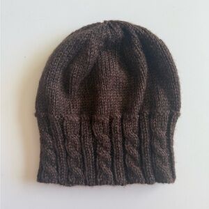 Cozy Brown Knit Beanie